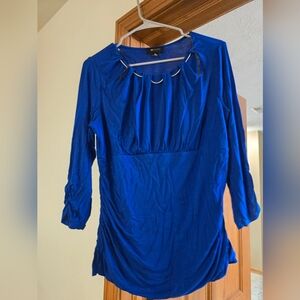 Blue dress blouse